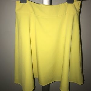 The Limited Yellow A-Line Skirt